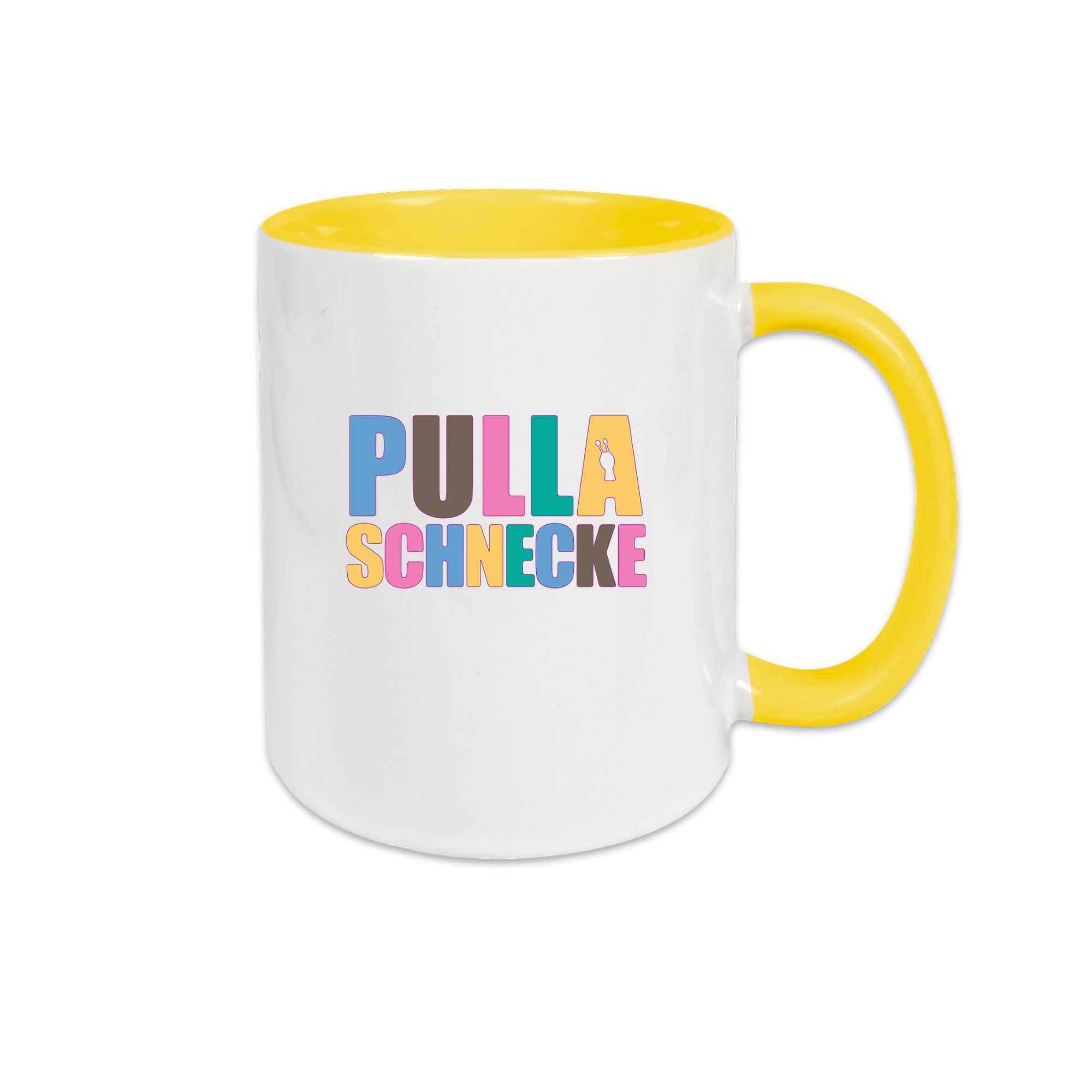 Zweifarbige Pullaschnecken Tasse
