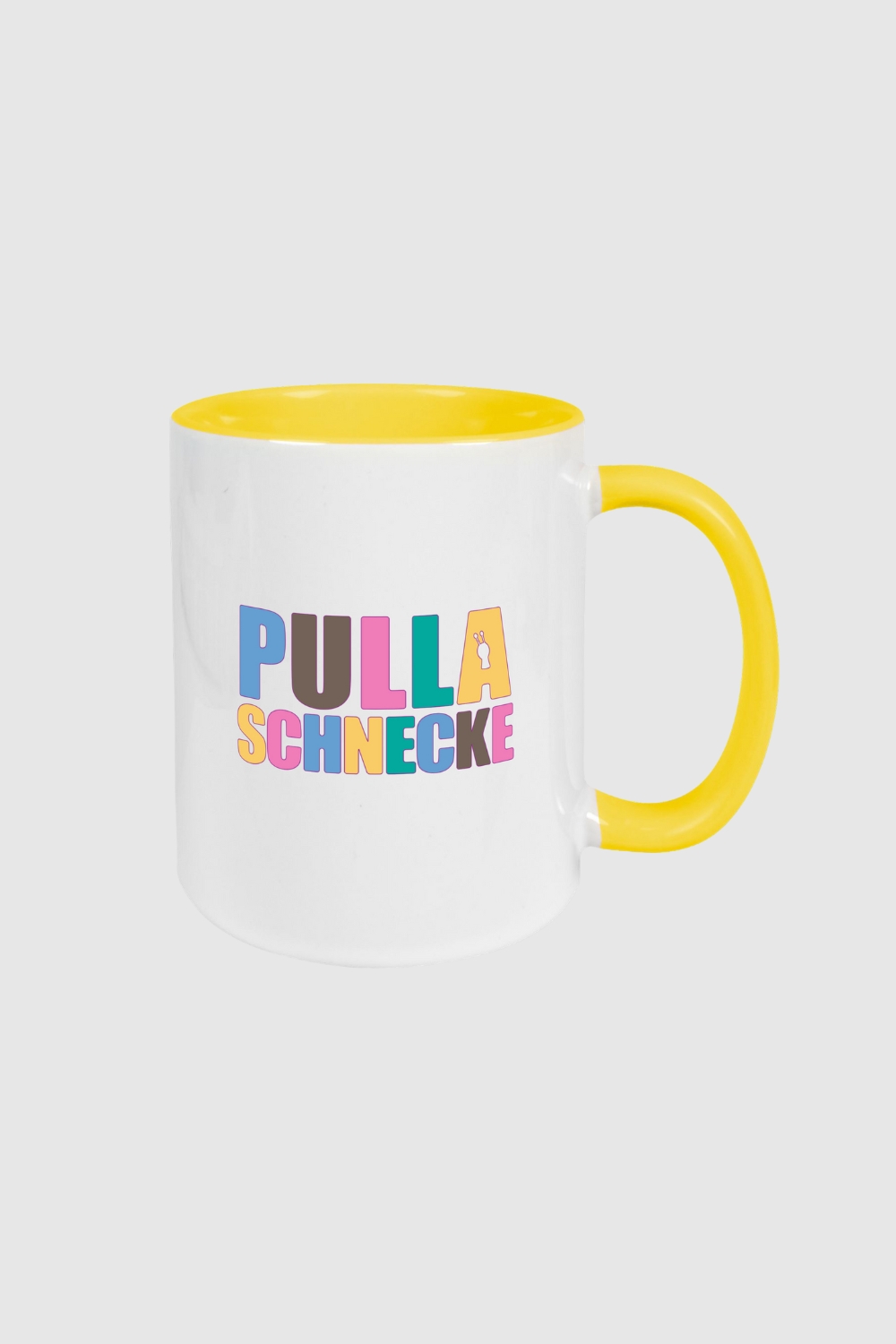 Zweifarbige Pullaschnecken Tasse